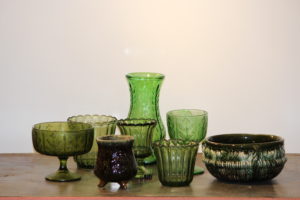 Assorted Green Glass Assorted Green Glass